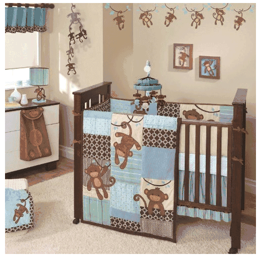 Lambs And Ivy Crib Bedding Set Lambs Ivy Sports Animals 5-Piece