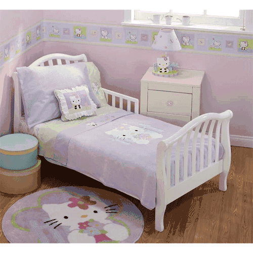 Lambs & Ivy Hello Kitty & Friends 4 Piece Toddler Bedding Set