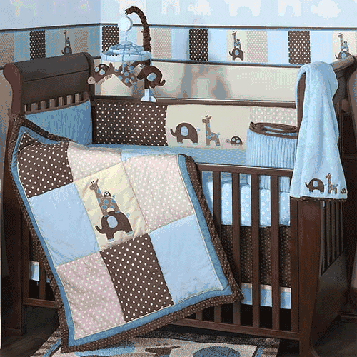 Lambs & Ivy Jake 5 Piece Baby Crib Bedding Set