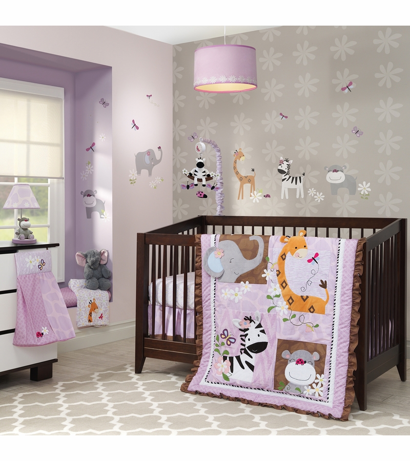 Lambs & Ivy Ladybug Jungle 4 Piece Bedding Set