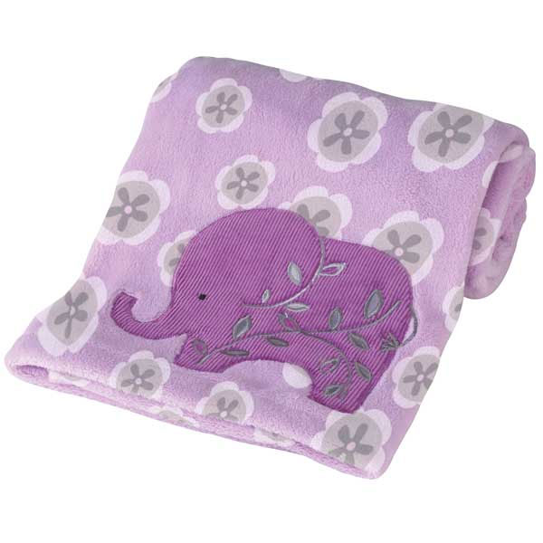 Lambs & Ivy Lavender Jungle Blanket
