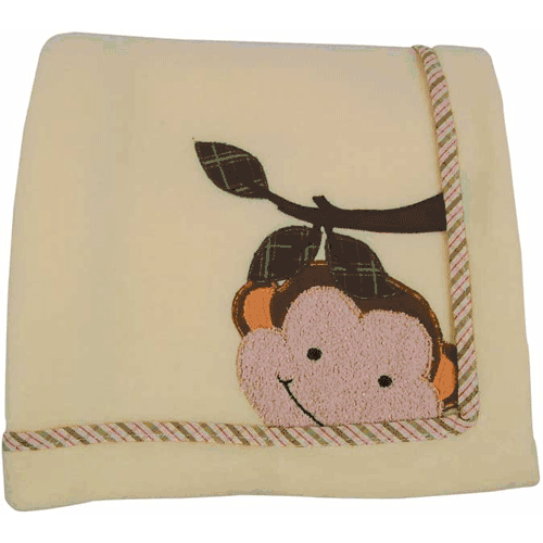 Lambs & Ivy Papagayo Fleece Blanket with Applique