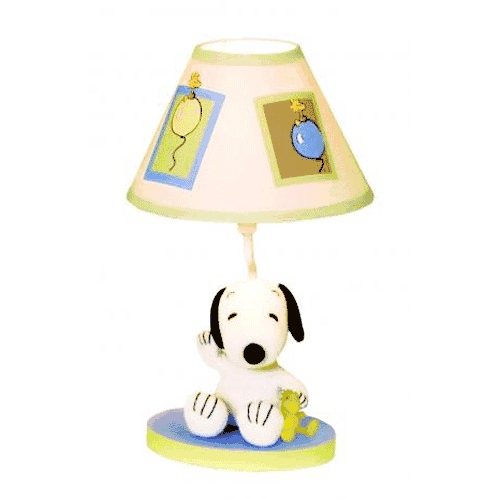 Lambs & Ivy Peek A Boo Snoopy Lamp with Shade