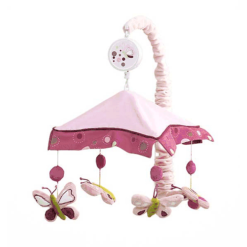 Lambs & Ivy Raspberry Swirl Musical Mobile