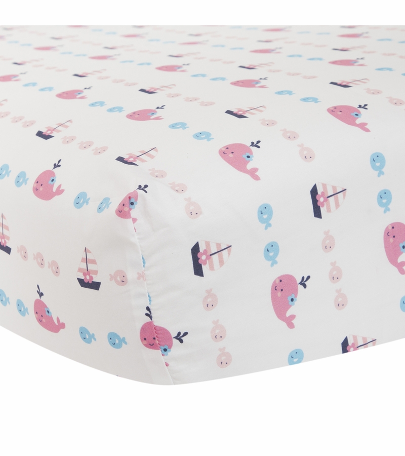 Lambs & Ivy Splish Splash Fitted Crib Sheet