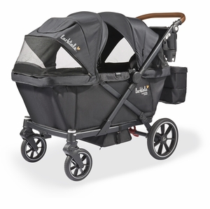 Larktale Caravan Coupe V2 (2 Seater) Stroller Wagon - Byron Black