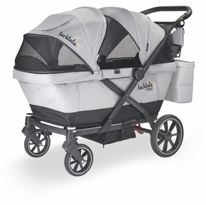 Larktale Caravan Coupe V2 (2 Seater) Stroller Wagon - Gray / Black