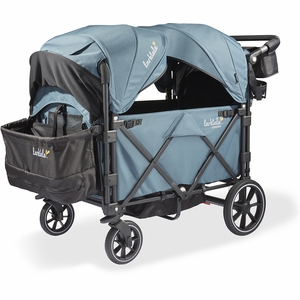 Larktale Caravan Quad (4 Seater) Stroller Wagon - Seaford Blue
