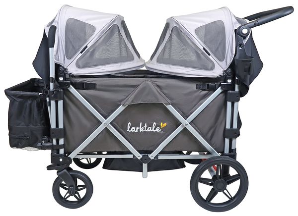 Larktale Caravan Stroller Wagon Summer Canopy Set - Nightcliff Stone