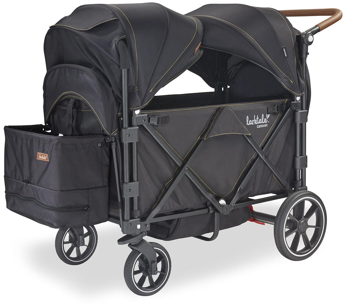 Larktale Caravan V2 (2 Seater) Stroller Wagon Byron Black