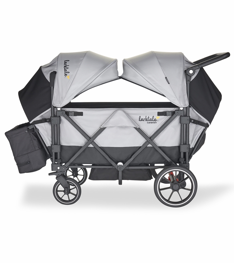 Larktale Caravan V2 (2 Seater) Stroller Wagon Gray/Black