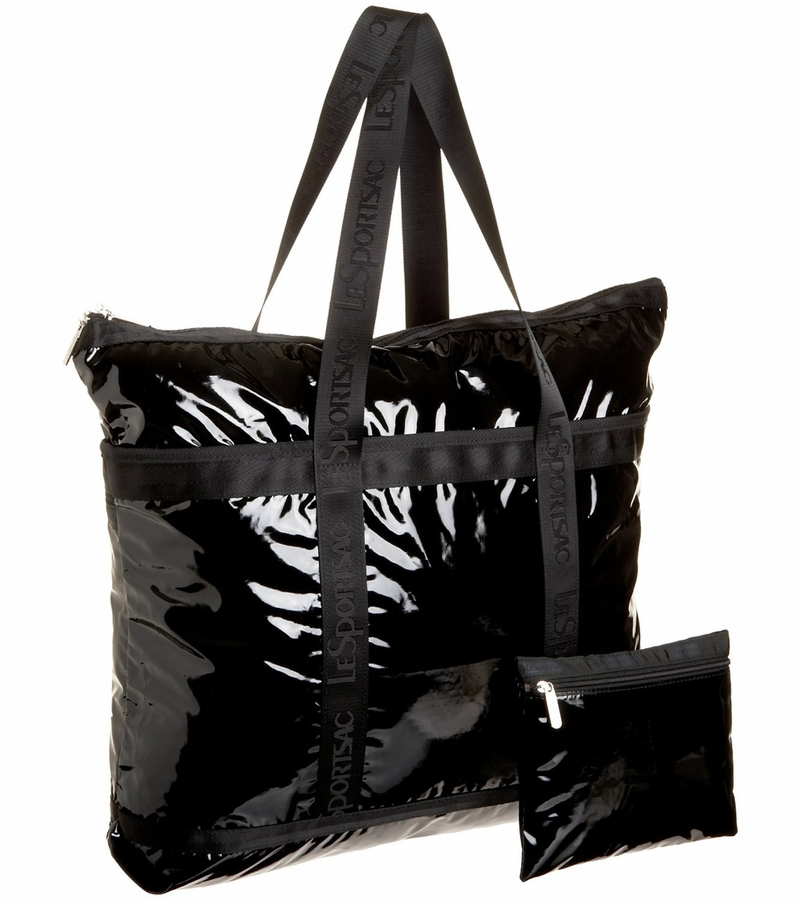 LeSportsac Travel Tote Black Patent