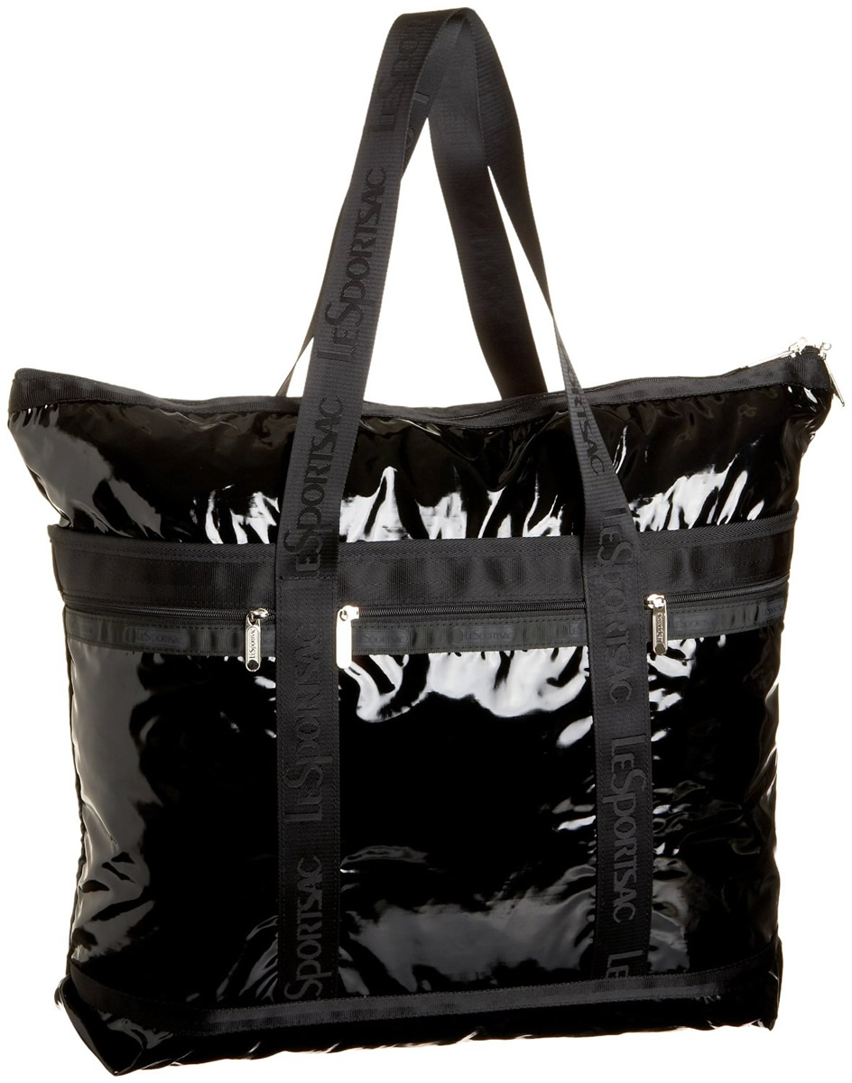 LeSportsac Travel Tote Black Patent