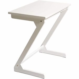 Lipper International Wooden Zig Zag Table - White