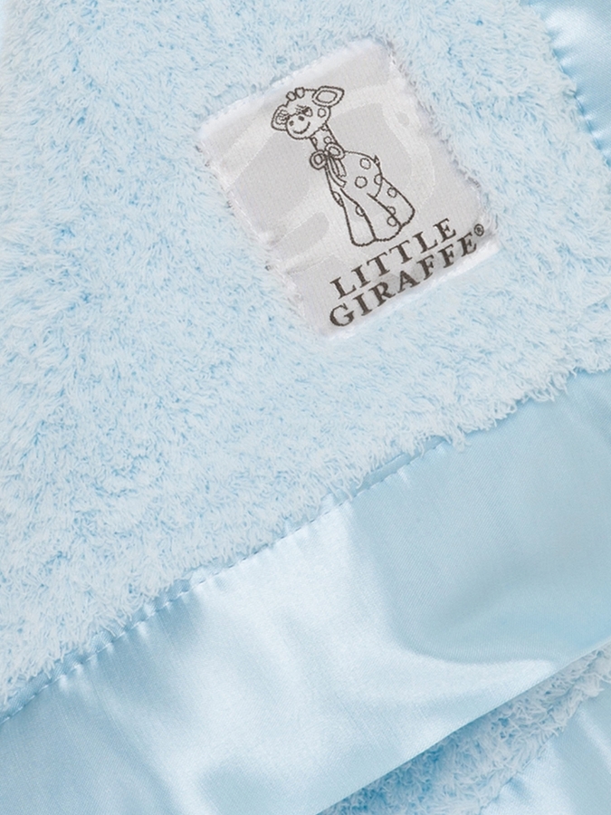 Little Giraffe Chenille Blanky Blue