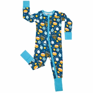 Little Sleepies Bamboo Viscose Zippy - Hanukkah Sweets, 0 - 3 months