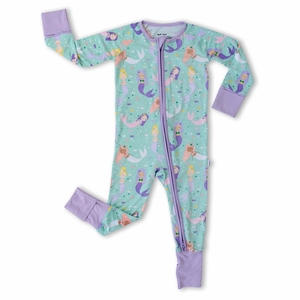 Little Sleepies Bamboo Viscose Zippy - Mermaid Magic, 0 - 3 months