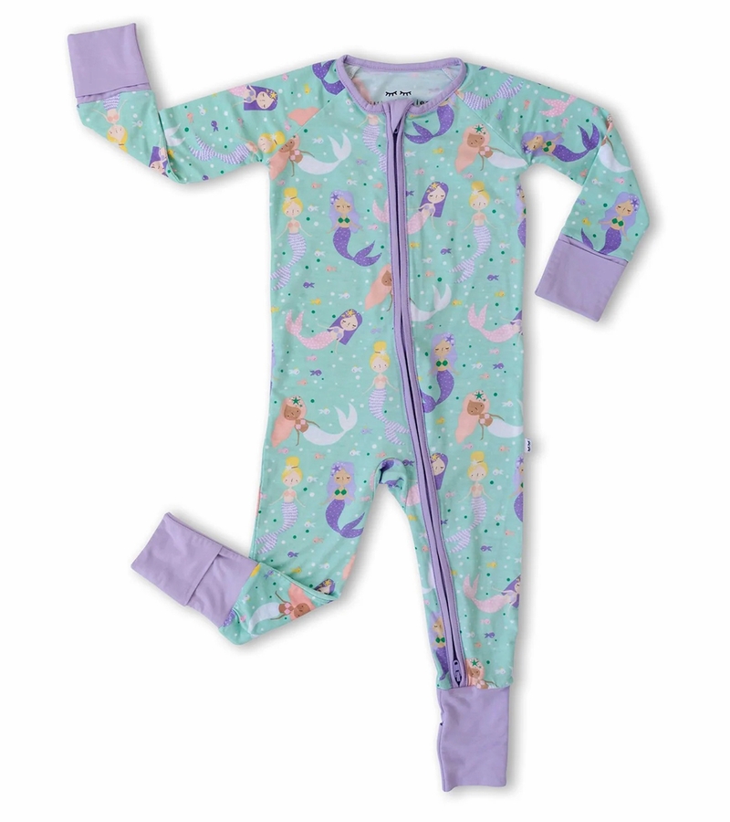 Little Sleepies Bamboo Viscose Zippy Mermaid Magic, 6 12 months
