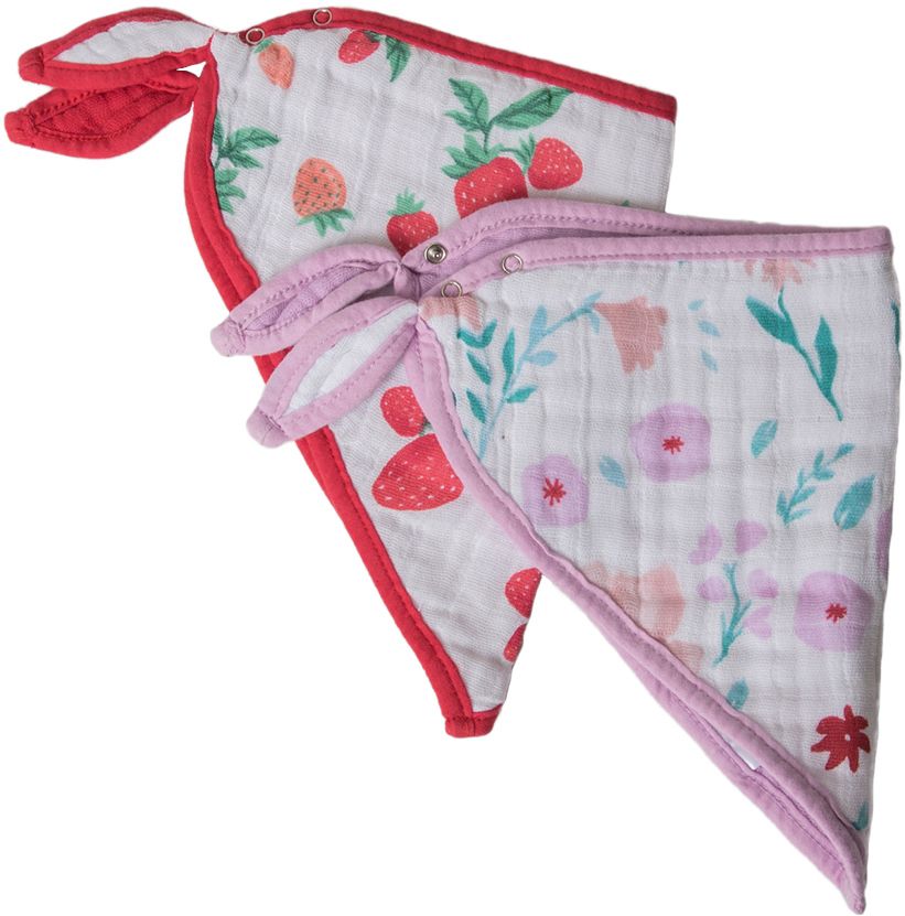 Little Unicorn Cotton Bandana Bib 2Pack Morning Glory