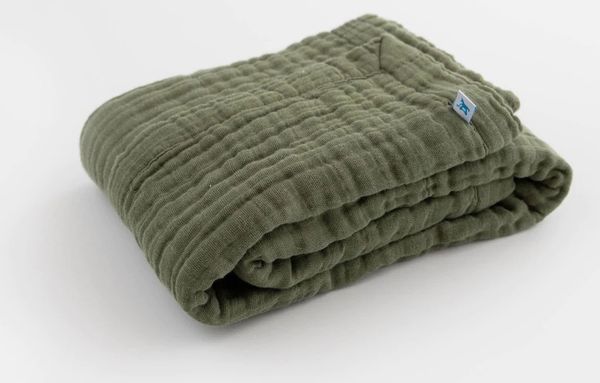 Little Unicorn Cotton Muslin Baby Quilt - Fern