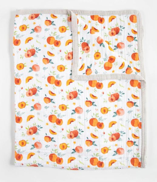 Little Unicorn Cotton Muslin Big Kid Quilt - Georgia Peach