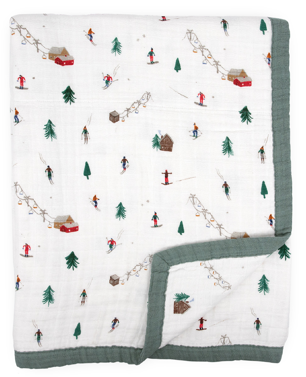 Little Unicorn Cotton Muslin Big Kid Quilt - Powder Party