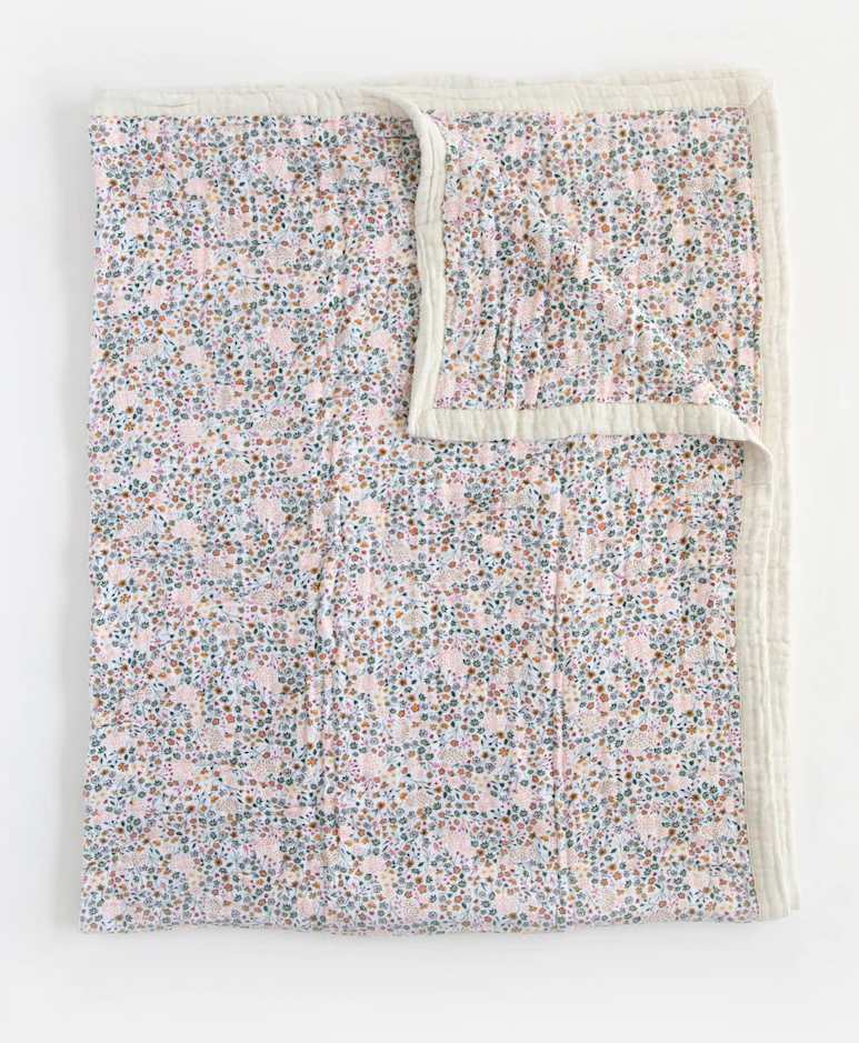 Little Unicorn Cotton Muslin Big Kid Quilt - Pressed Petals