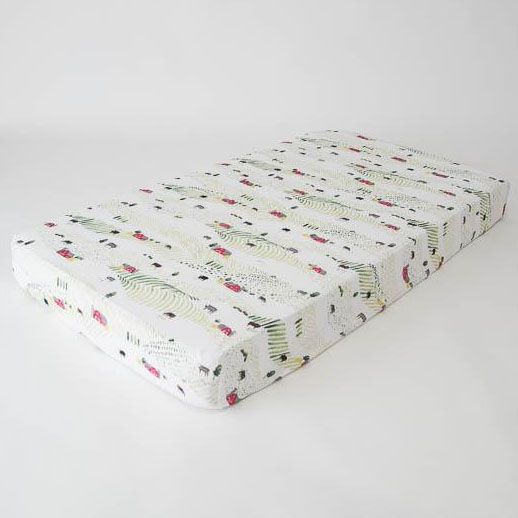 Little Unicorn Cotton Muslin Fitted Crib Sheet Rolling Hills