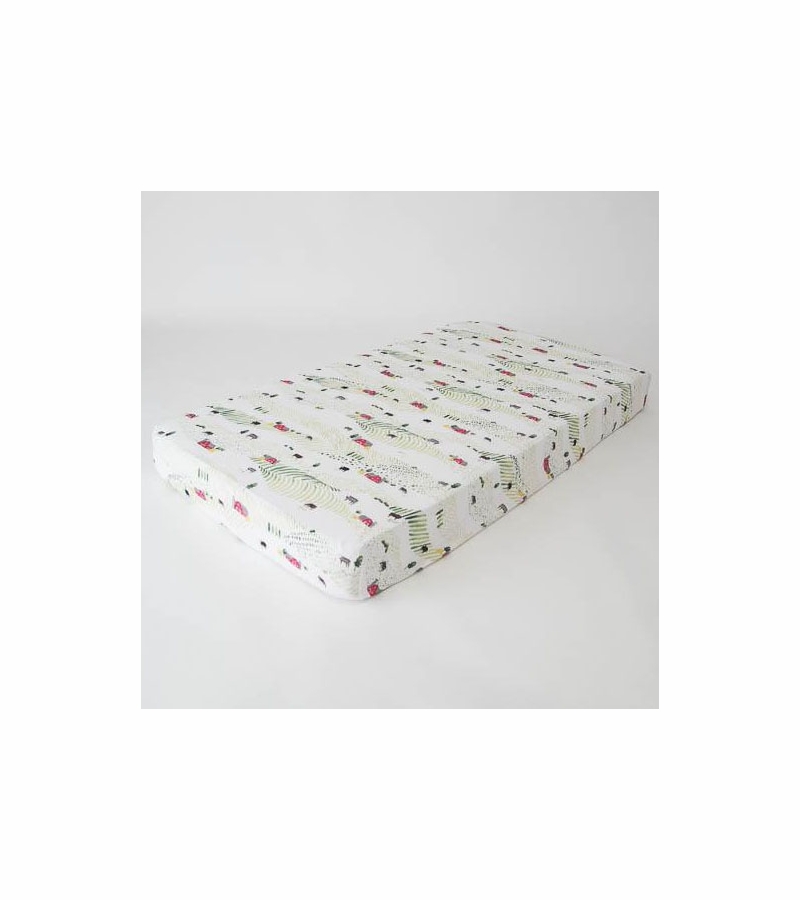 Little Unicorn Cotton Muslin Fitted Crib Sheet Rolling Hills