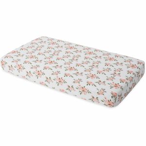 Little Unicorn Cotton Muslin Fitted Crib Sheet - Watercolor Roses