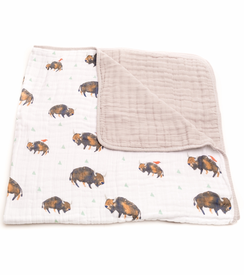 Little Unicorn Cotton Muslin Quilt Bison