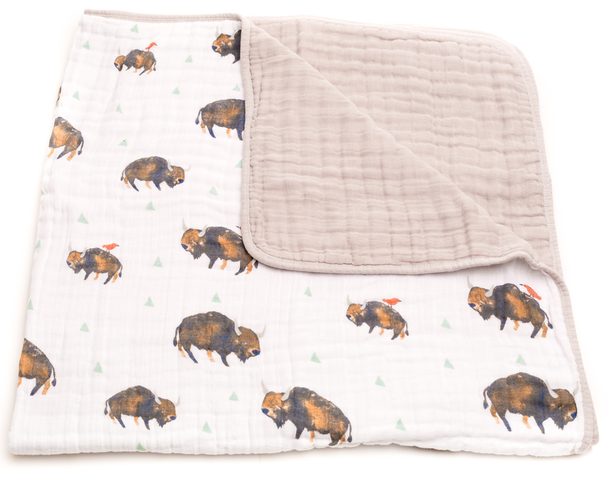 Little Unicorn Cotton Muslin Quilt - Bison