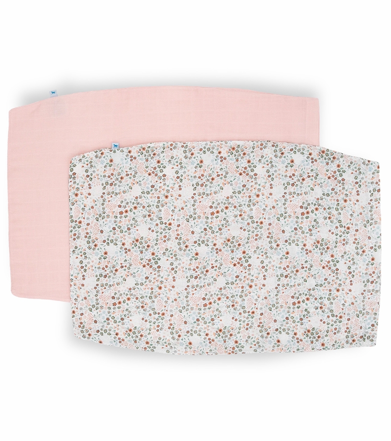 Little Unicorn Cotton Muslin Toddler Pillowcase, 2 Pack Petal Press