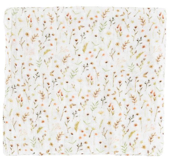 Little Unicorn Organic Cotton Muslin Swaddle Blanket Floral Field