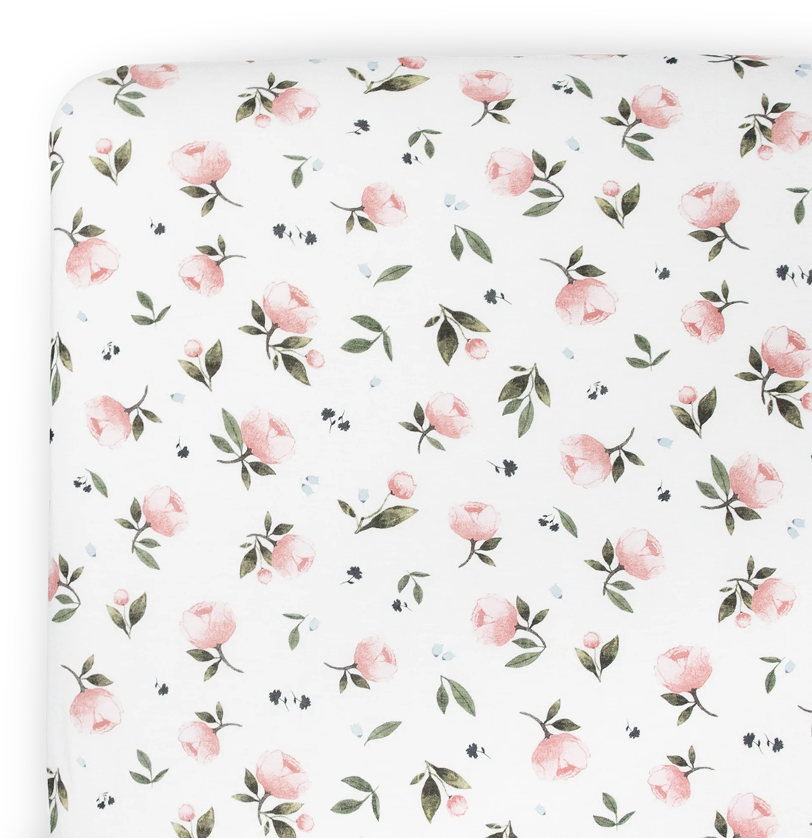 Little Unicorn Stretch Knit Crib Sheet - Watercolor Rose