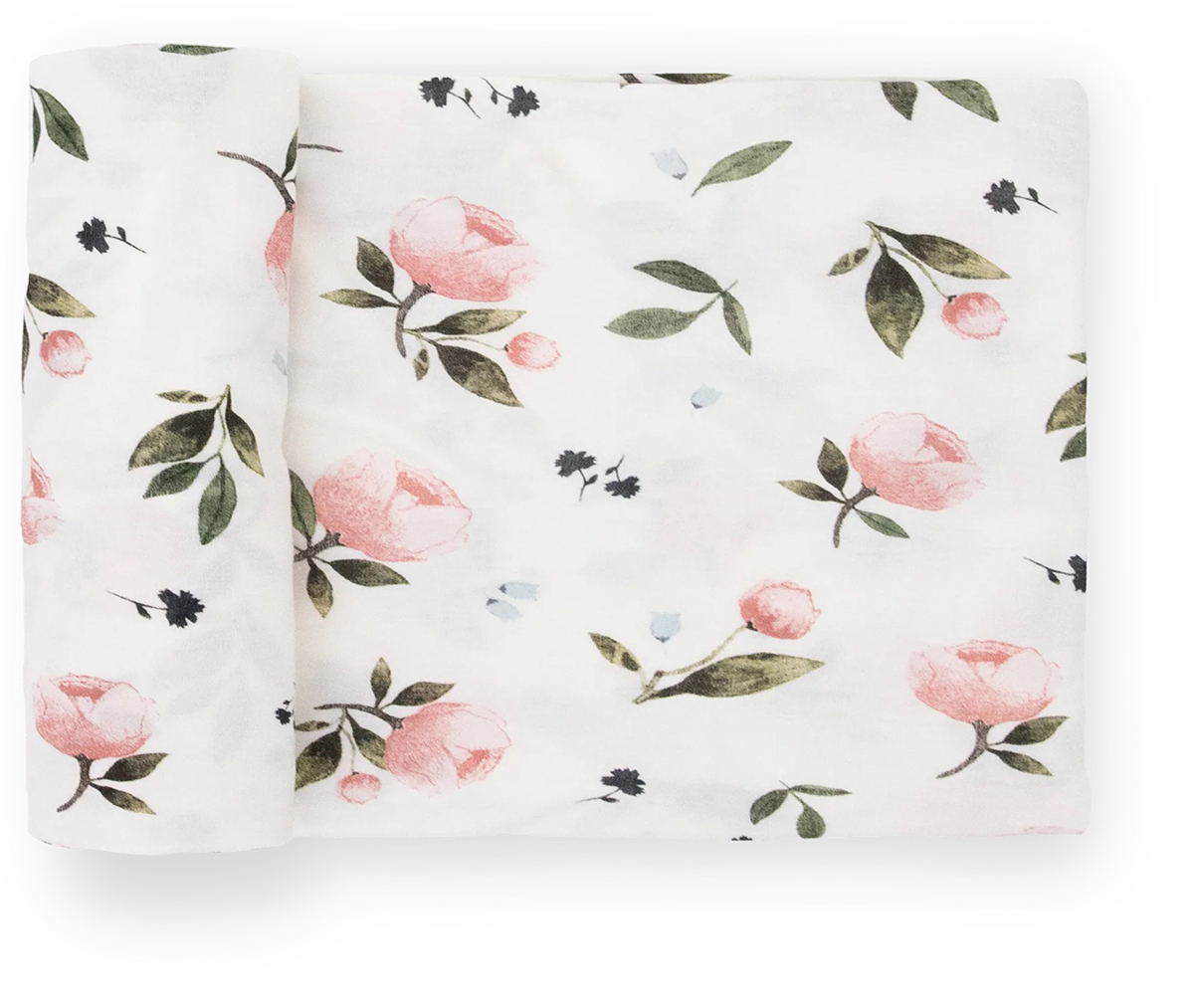 Little Unicorn Stretch Knit Swaddle Blanket - Watercolor Rose