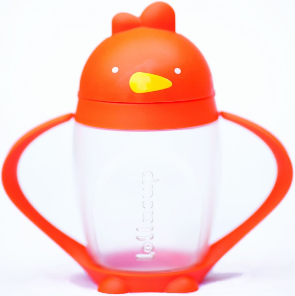 Lollaland Lollacup Infant & Toddler Straw Cup Orange