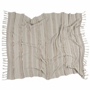 Lorena Canals Air Knitted Blanket - Dune White (4'2" x 5')