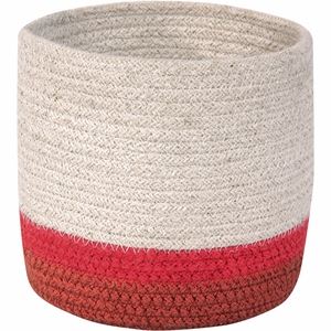 Lorena Canals Basket Mini Tricolor - Natural (6" x 6")