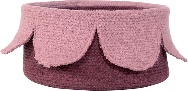 Lorena Canals Basket Petals - Ash Rose/Dark Aubergine (1'1" x 1'1")