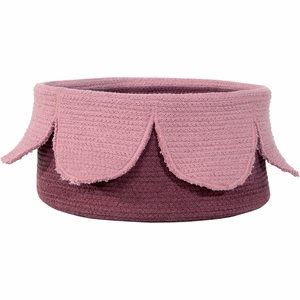 Lorena Canals Basket Petals - Ash Rose/Dark Aubergine (1'1" x 1'1")