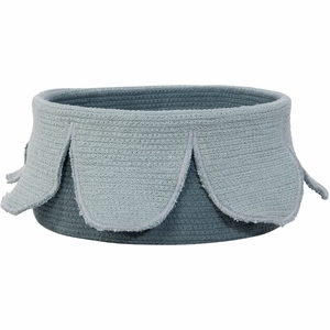 Lorena Canals Basket Petals - Vintage Blue/Dark Green (1'1" x 1'1")