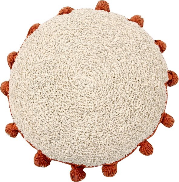 Lorena Canals Circle Cushion - Terracota (1' 7'')