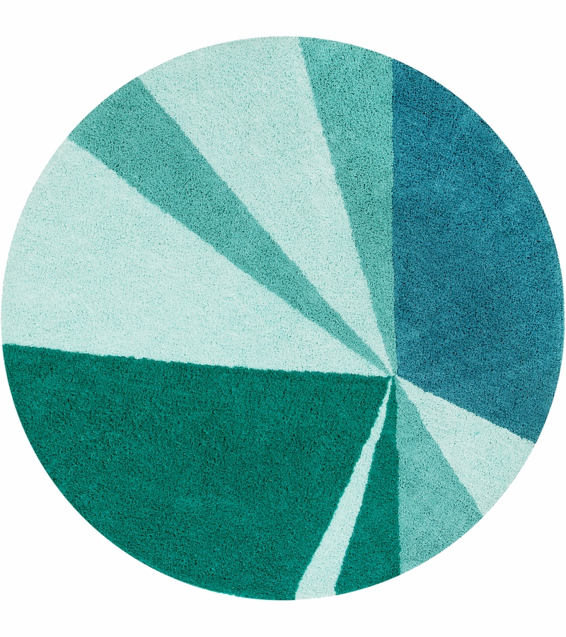 Lorena Canals Geometric Rug Emerald (5'3'')