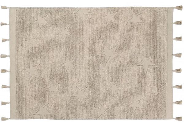 Lorena Canals Hippy Stars Rug - Natural (4'x 5'9")