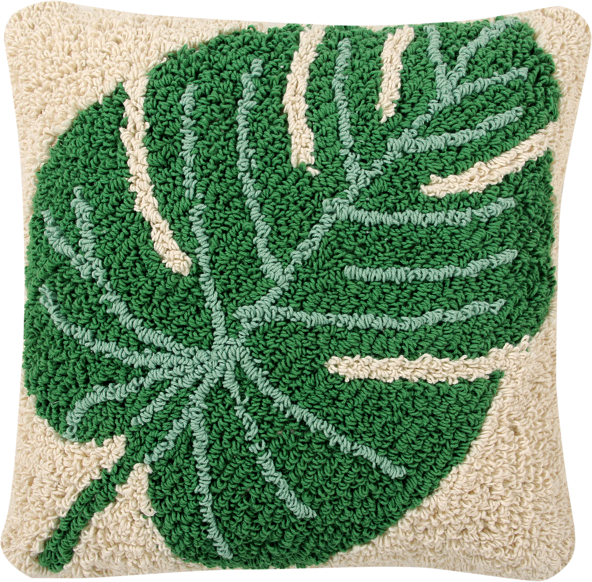 Lorena Canals Monstera Cushion (1' 3'' x 3'')