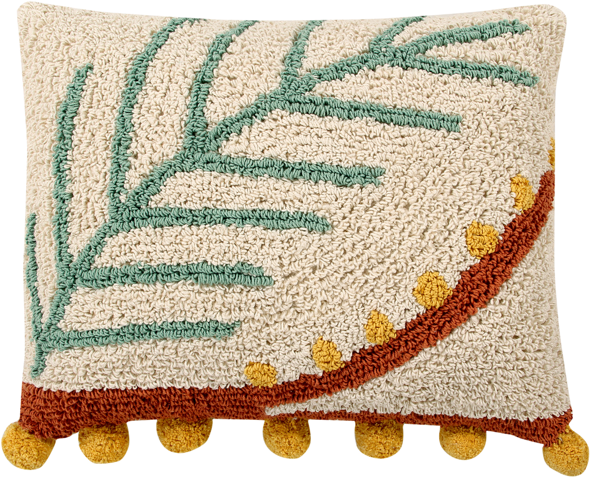 Lorena Canals Palm Cushion (1' 3'' x 7'')
