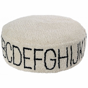 Lorena Canals Pouffe - ABC Natural Black