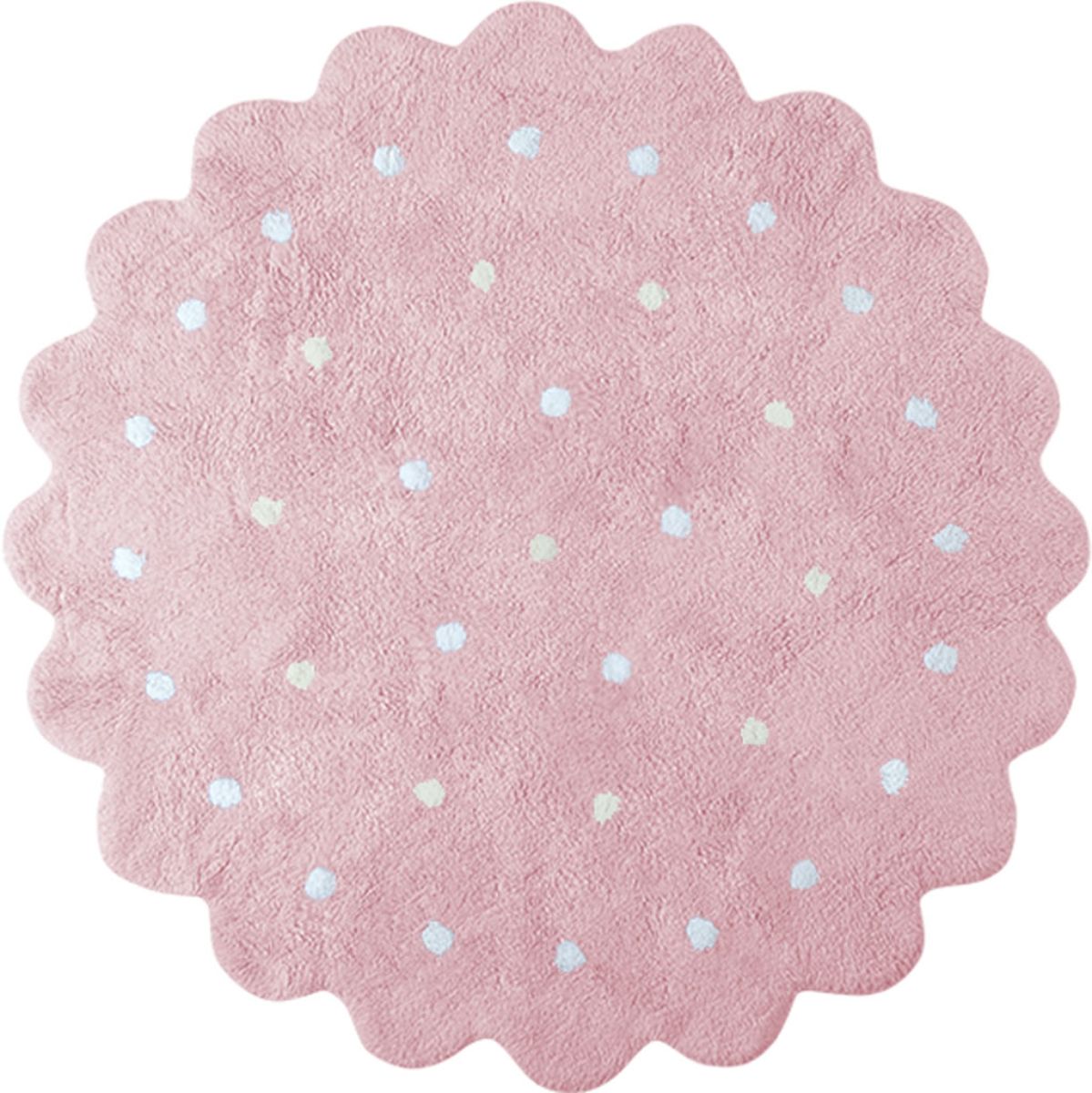 Lorena Canals Round Rug - Little Biscuit - Pink (4' 8