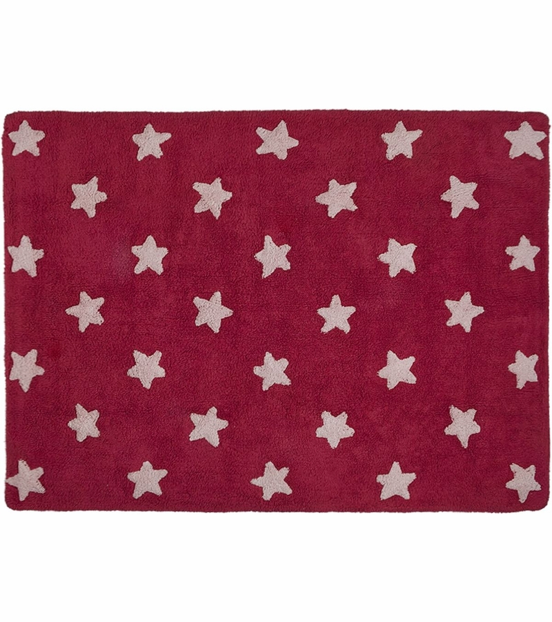 Lorena Canals Stars Rug Fuchsia (4' x 5' 3")